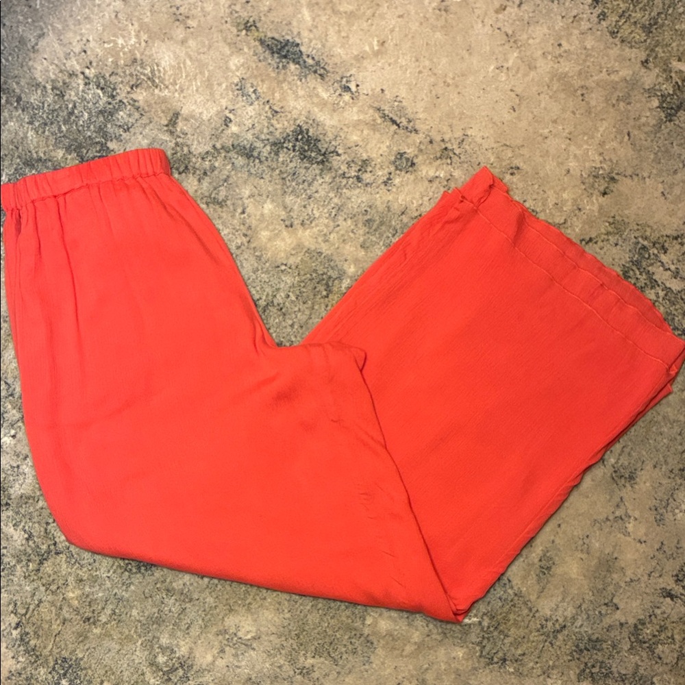 Coldwater Creek Coral Wide-Leg Pants